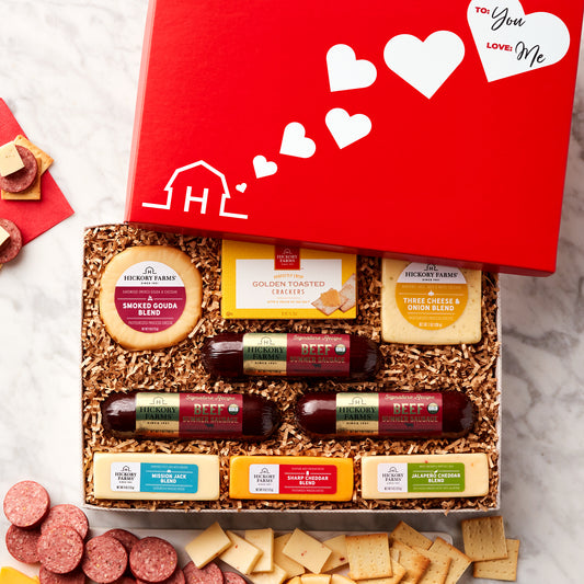 Deluxe Valentine's Day Savory Meat & Cheese Gift