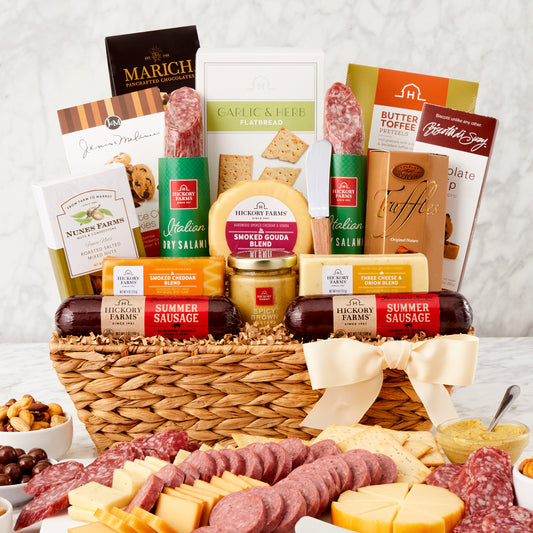 Grande Charcuterie Meat & Cheese Gift Basket