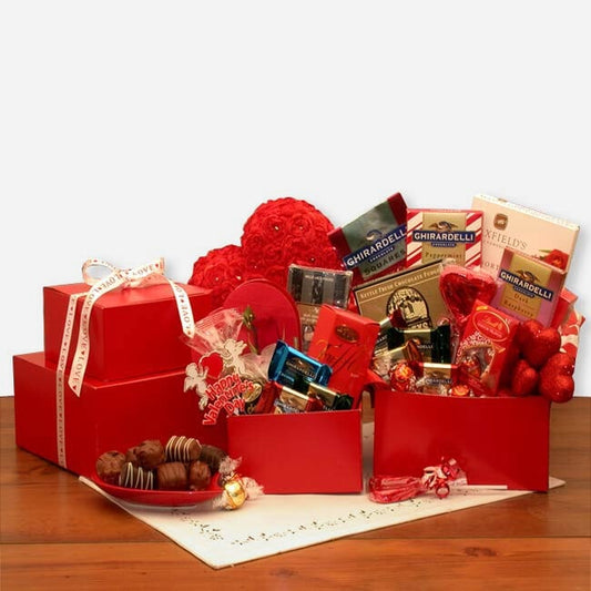 Gourmet Chocolates Valentine's Day Gift Tower