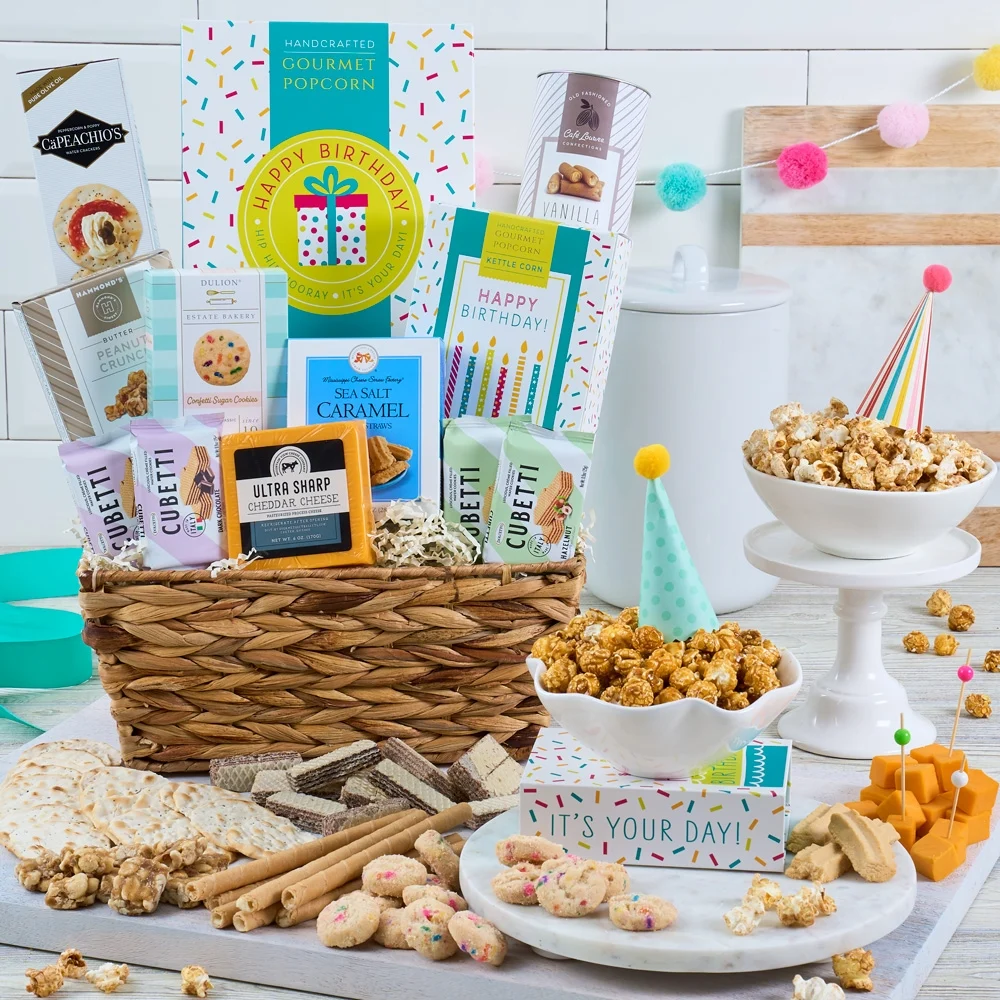 Hip Hip Hooray! Birthday Gift Basket