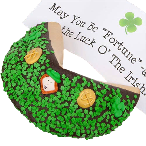 Giant St. Patrick's Day Personalized Fortune Cookie