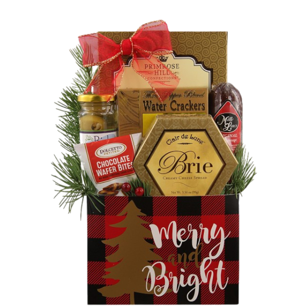 Country Christmas Meat and Cheese Gift