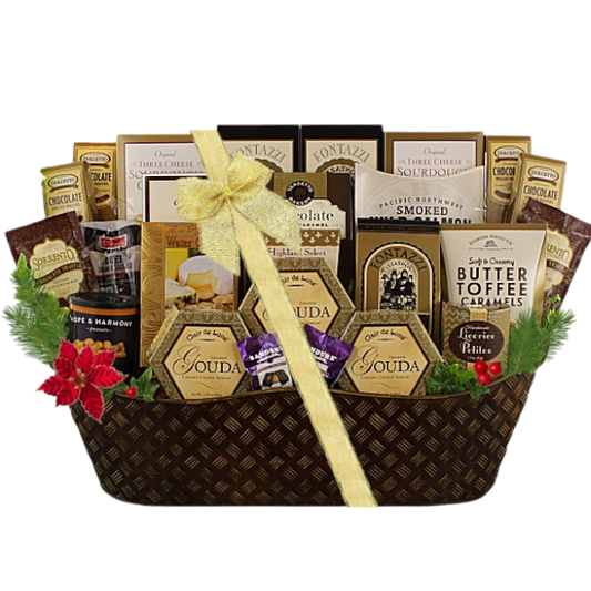 Impressive Holiday Gourmet Gift Basket