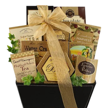 Elegant Gourmet Holiday Gift Basket