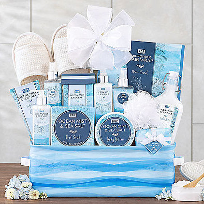 Ocean Getaway Bath & Body Spa Basket -Deluxe