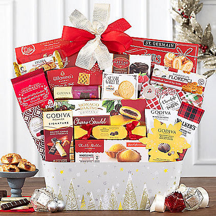 Grand Godiva Christmas Chocolate Gift Basket