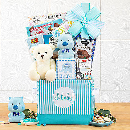 Precious One Baby Boy Gift Basket