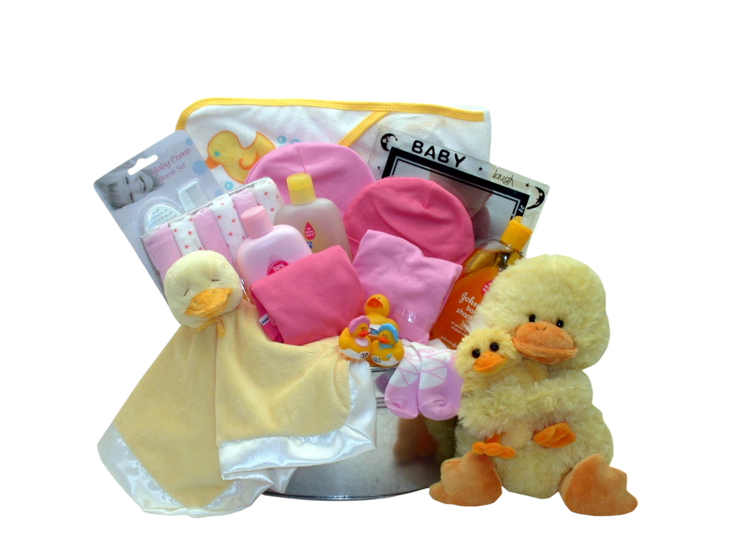 Ducky Bubbles Baby Bath Gift Set -Pink